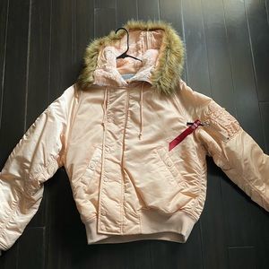 Alpha Industries rose-nude parka jacket XL
